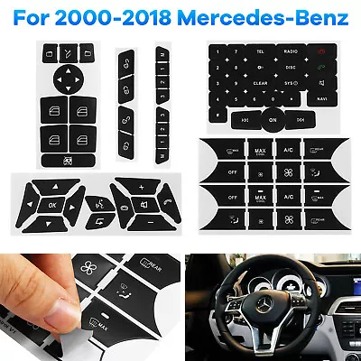 Repair Button Door Steering A/C Window Radio Sticker For 2007-2014 Mercedes Benz • $9.09