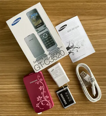 SAMSUNG C3520 Mobile Phone Bluetooth MP3 FM Radio GSM Flip Unlocked Cell Phone • $35