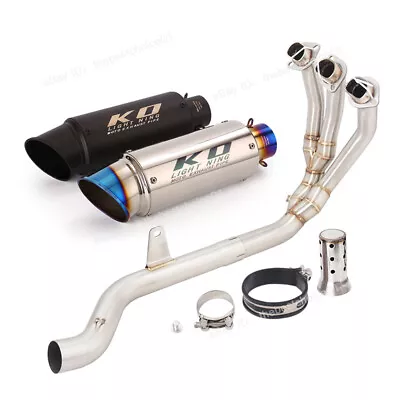 For Triumph Trident 660 2021-2023 Whole System Black Muffler Exhaust Header Pipe • $338