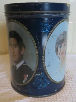 Rare Vintage Prince Charles And Lady Diana Royal Wedding Tea/Coffee Tin • £5