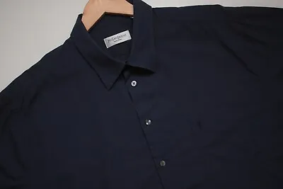 Yves Saint Laurent Navy Short Sleeve Shirt Vintage • $47.99