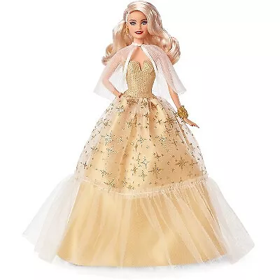 Barbie 13  Signature 2023 Holiday Collector Doll With Golden Gown And Blonde • $23.99