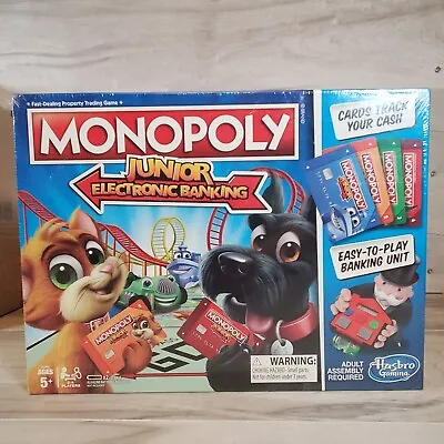 Hasbro Monopoly Junior Electronic Banking Game NEW Ages 5+ 2-4 Players • $25