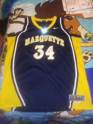 Mens Nike Elite Marquette Basketball Jersey Length + 2 Size XL Dwayne Wade • $44.99