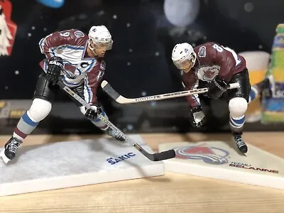 Colorado Avalanche Joe Sakic & Teemu Selanne Hall Of Fame McFarlane Combo Set • $29