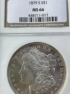 1879-S Morgan Dollar NGC MS-66; Frosty White! • $46