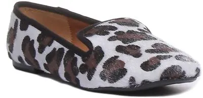 Womens Ladies Lulu Slipper Slip On Slipper Leopard In Leopard Size UK 3 - 8 • £14.95