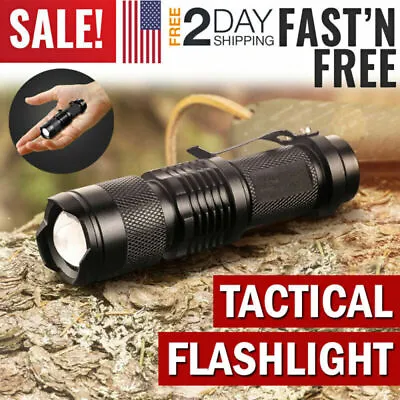 $4.99 • Buy Tactical Police Flashlight LED Torch Light Military Outdoor Hiking Camping Lamp~
