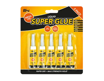 £2.99 • Buy NEW SUPER GLUE PACK STRONG BOND ADHESIVE GLASS WOOD PLASTIC RUBBER METAL 3g