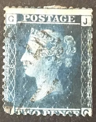 GB Queen Victoria  2d Blue   VFU Stamp  G-J  LH • $1.23