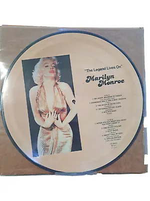 Exclusive Marilyn Monroe The Legend Lives On LP Vinyl Picture Disc Gold Classy • $25