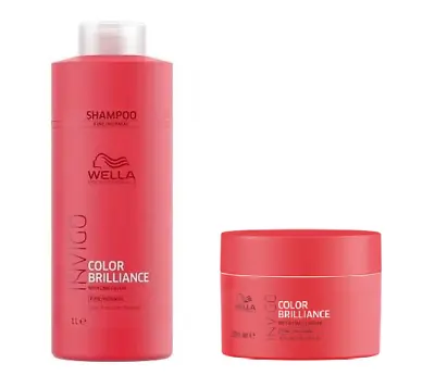 £26.99 • Buy Wella INVIGO Color Brilliance Color Protection Fine/Normal Shampoo 1000ml And
