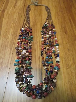 Santo Domingo Heishi Multistrand Necklace Vintage Native American • $160