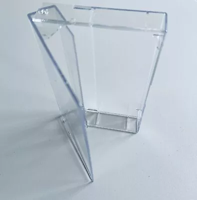 £10.25 • Buy 10 X AUDIO CASSETTE TAPE CASE - Single Clear Without Pins - Brand New