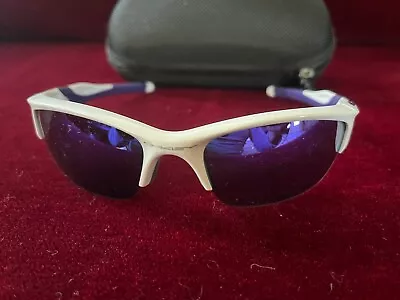 Oakley Half Jacket Sunglasses White & Purple 009144-08 62 15 133 • $49.99