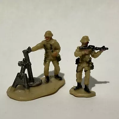 Micro Machines 2x Soldiers Military Army Desert Mortar Galoob Vintage • $9.99