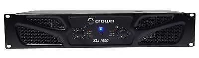 Crown Pro XLi1500 900w 2 Channel DJ/PA Power Amplifier Professional Amp XLI 1500 • $339.95