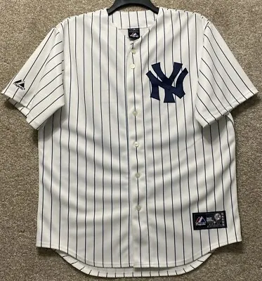Majestic MLB Mens New York Yankees Pinstripe Mark Teixeira Jersey Size Large • $34.99