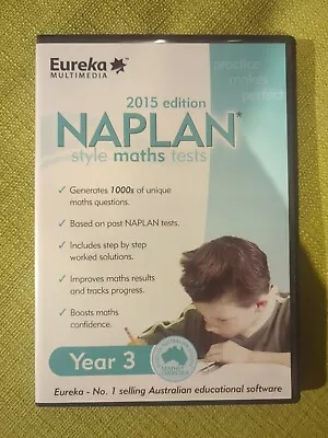NAPLAN Style Maths Tests (2015 Edition) Year 3 Australian Education (PC CD-Rom) • $16.50