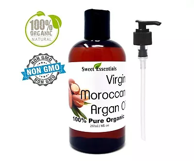 Organic Unrefined Moroccan Argan Oil | 8oz | Imported From Morocco | 100% Pure • $24.99