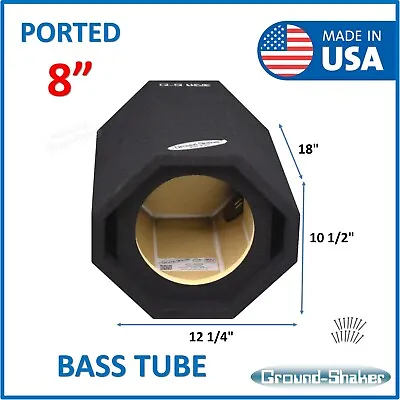 8  Bass Tube Sub Box Subwoofer Enclosure Ported / Vented Speaker Box 36Hz • $180