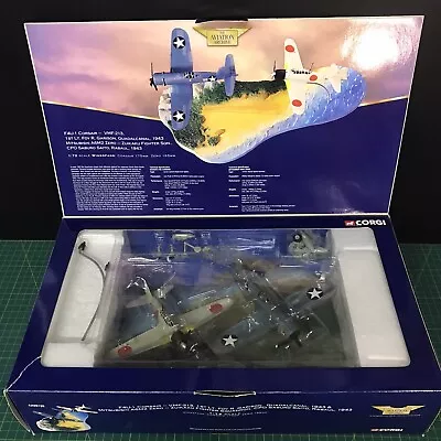 Corgi AA99120 Guadalcanal Two Piece Set F4U-1 Corsair & Mitsubishi A6M2 Zero  • $64.72