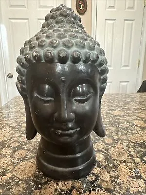 Vtg Meditating Spiritual Buddha Head Statue Shakyamuni Meditation Sculpture • $26.99