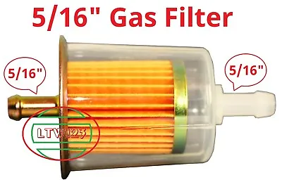 (1) 5/16  Gas/fuel Filter Industrial High Performance Universal Inline    L 4  • $6.99