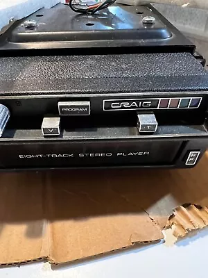 Vintage NOS Craig 3135 Car Stereo 8-Track Tape Player Eight Track Under-Dash • $150