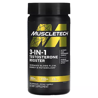 3-in-1 Testosterone Booster 100 Capsules • $29.49