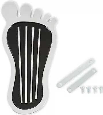 Mr. Gasket Aluminum Foot Print Gas Pedal Padchromepainted Black Trimuniversal • $39.99