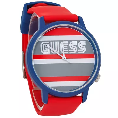 Guess Varsity Unisex Red Silicone Strap Quartz Watch V1028M4 • $29