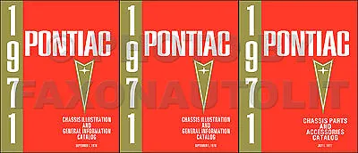 $99 • Buy Pontiac Mechanical Parts Book 1971 1970 1969 1968 1967 66 Master Chassis Catalog