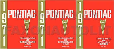 $99 • Buy Pontiac Mechanical Parts Book 1971 1970 1969 1968 1967 66 Master Chassis Catalog