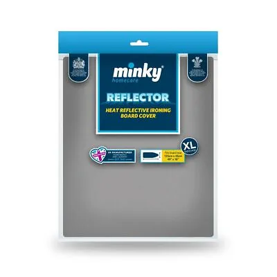 Minky Large Extra Large Metallic Reflector Drawstring Ironing Board Cover • £12.70