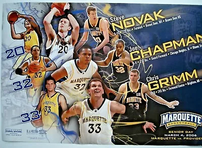 2006 Marquette Basketball 11x17 Poster NBA Rockets Knicks Bucks Steve Novak RARE • $11