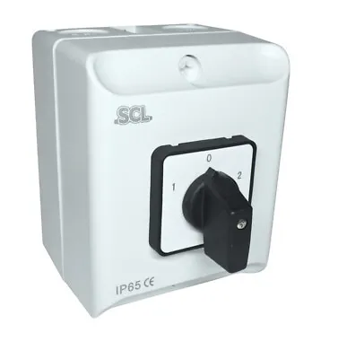 20amp 2 Pole Ip65 Enclosed Change Over Switch • £23.08