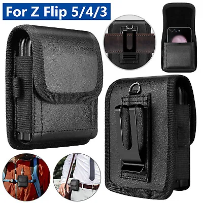 $10.95 • Buy For Samsung Galaxy Z Flip 5 3 4 5G Case Holster Phone Pouch Waist Bag Belt Clip