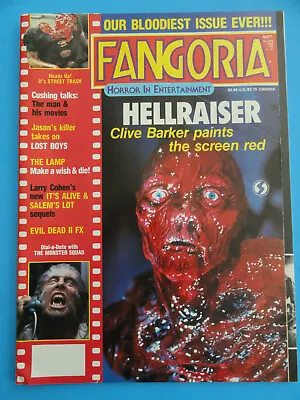 Fangoria Magazine #67 Sep 1987 Hellraiser Cliver Barker W/ Predator Poster • $45