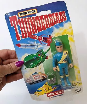 Vintage 1993 Matchbox THUNDERBIRDS Thunderbird 2: Virgil Tracy Action Figure NEW • $15