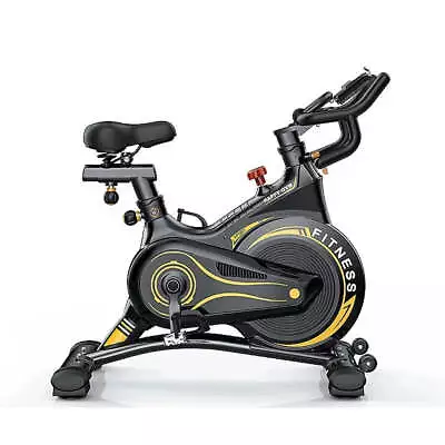 Black Magnetic Exercise Spin Bike Home Gym Workout Equipment Cycling Fitness Bic • $319.99