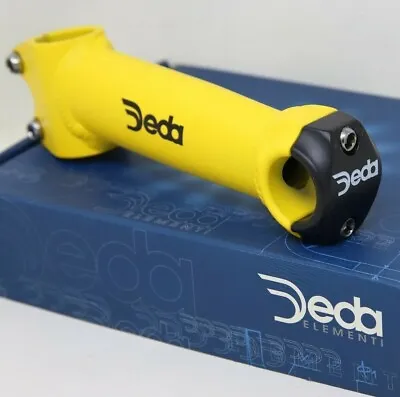 NOS DEDA ELEMENTI LYNX AHEAD A-HEAD STEM 140mm 1  INCH CLAMP 26.0 YELLOW VINTAGE • $49