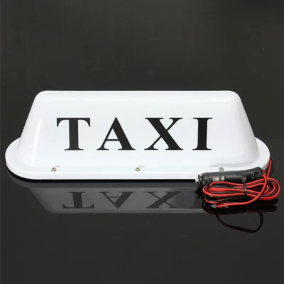 $25.99 • Buy 1 Magnetic Taxi Cab Roof Top Illuminated Sign Topper Car 12V Waterproof Cab Roof