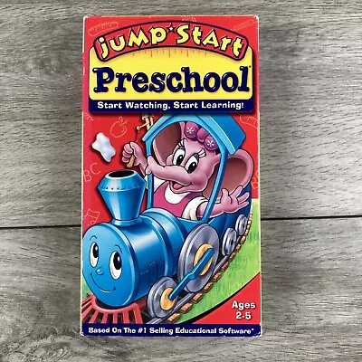 Jump Start Preschool VHS 1999 Video Tape Educational Counting Letters Shapes • $19.99