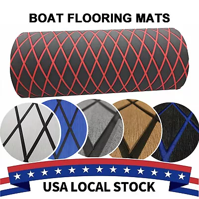 Rhombus Boat Flooring Foam Sheet EVA Marine Decking Carpet 27x94  Grey Deck Mat • $53.99