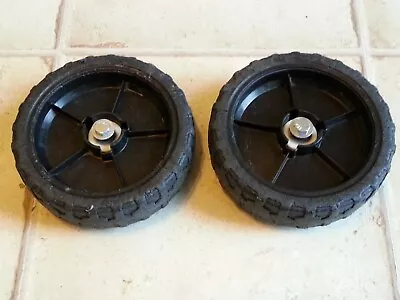 Mountfield.Homelite LAWNMOWER PART.REAR WHEELS X2SPARE PART. • £12.99