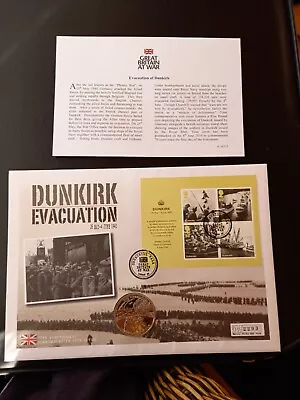 Dunkirk Evacuation  Commemorative Coin & Stamps First Day Cover • £5