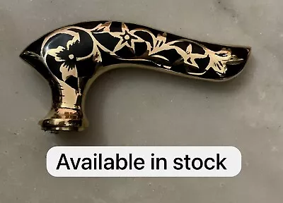 Vitorian Style Brass Walking Stick Vintage Style Handle Only • $18.48