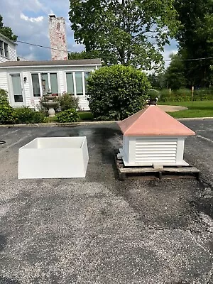 Good Directions Manchester Vinyl Cupola Pure Copper Roof White 36 Lx36 Wx46 H • $1000
