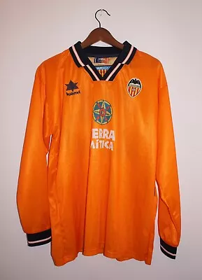 Valencia Football Shirt 1998/99 Luanvi XL. No. 25 • £130